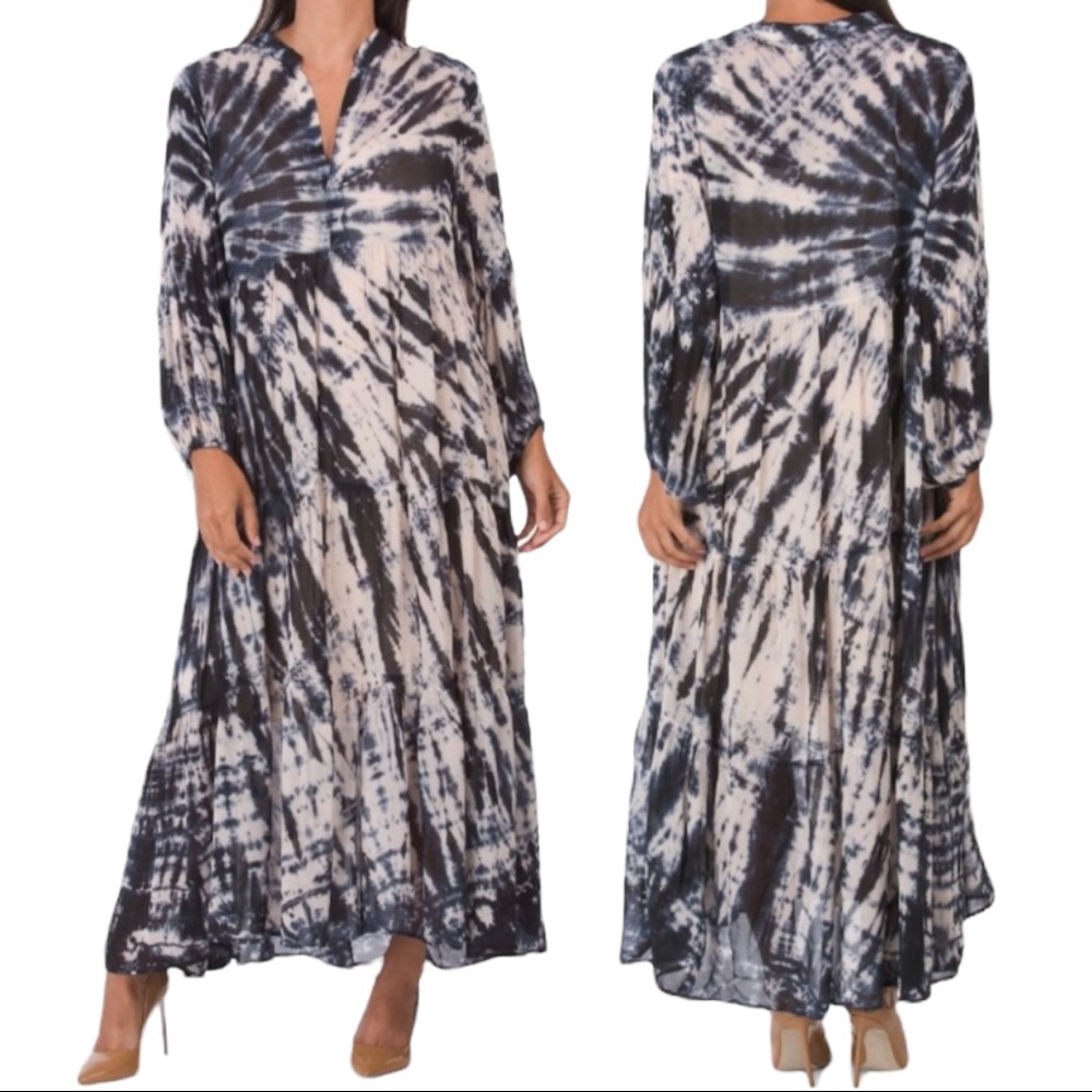 NWT YOUNG FABULOUS & BROKE Tallia Tie Dye Maxi Dress. Size XS